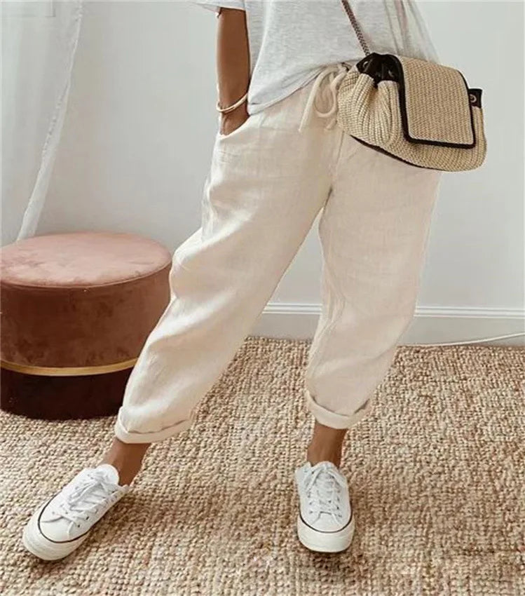 Women’s Casual Striped Ankle Pants