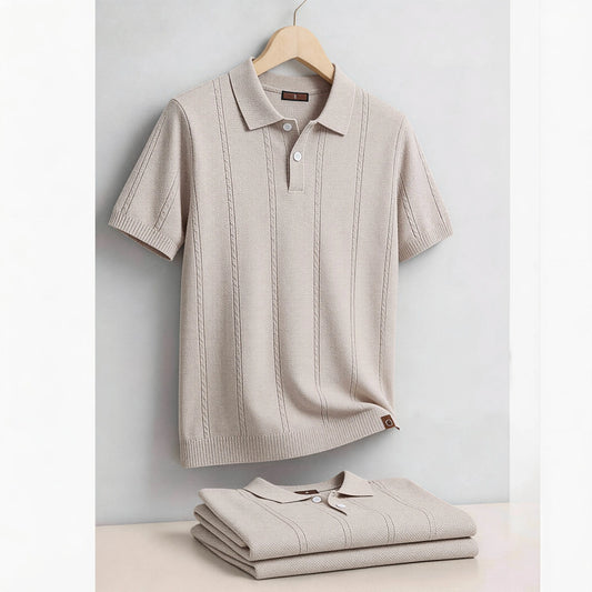 Riviera Knit Polo – Premium Summer Essential