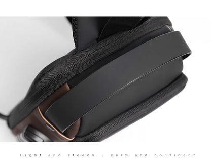 Men's Anti-Theft Chest Bag — USB Charging Crossbody Sling Pack