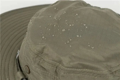 Men’s Summer Bucket Hat – UV Protection, Wide Brim, Mesh Design