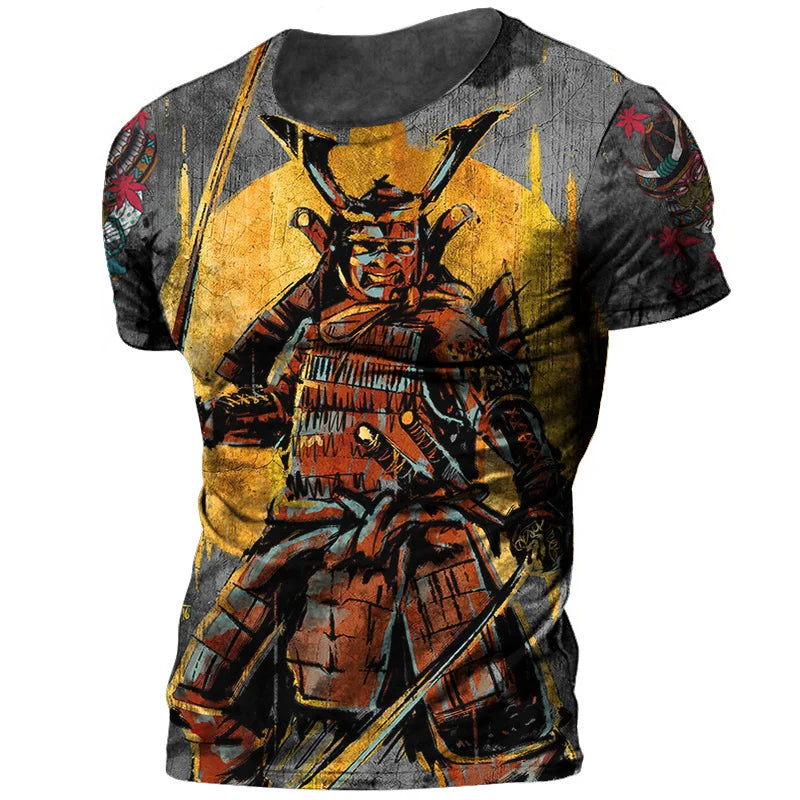 Samurai Oversized Cotton Punk T-Shirt