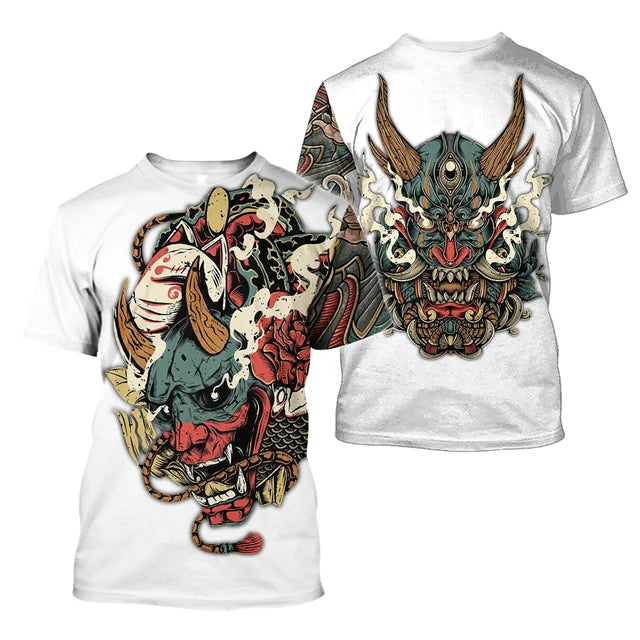 Samurai Oversized Cotton Punk T-Shirt