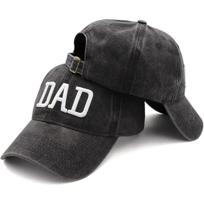 Mom & Dad Embroidered Baseball Caps – Couples Gift Set