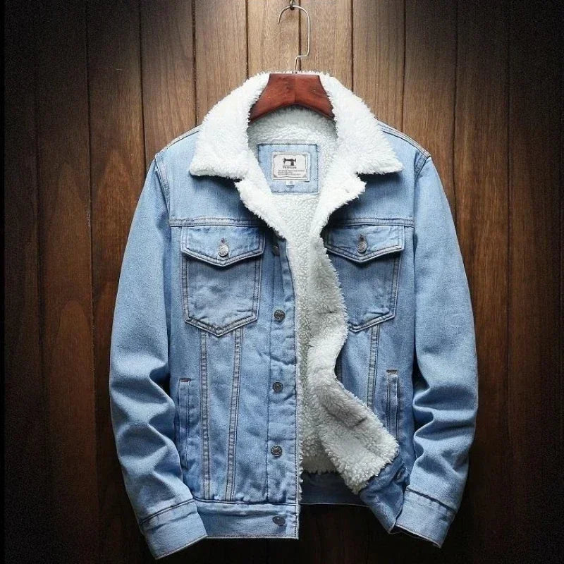 Warm Padded Denim Jacket