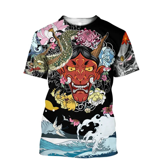 Samurai Oversized Cotton Punk T-Shirt