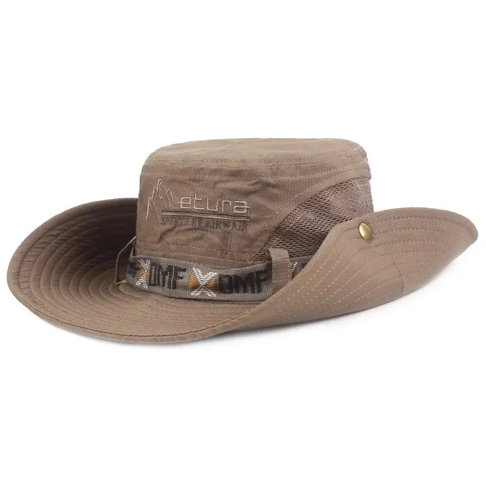 Men’s Summer Bucket Hat – UV Protection, Wide Brim, Mesh Design