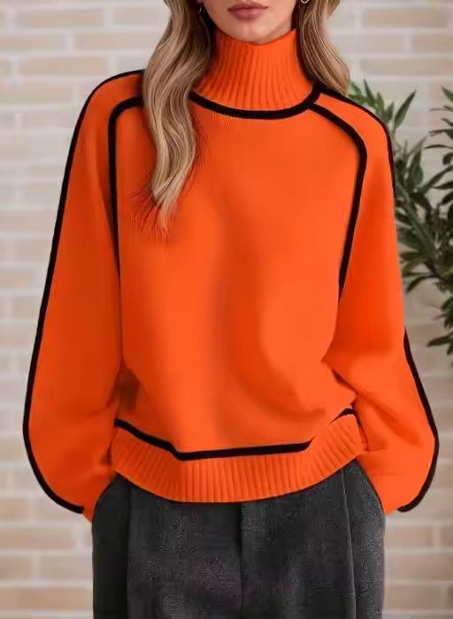 Half High Collar Women's Turtleneck Sweater