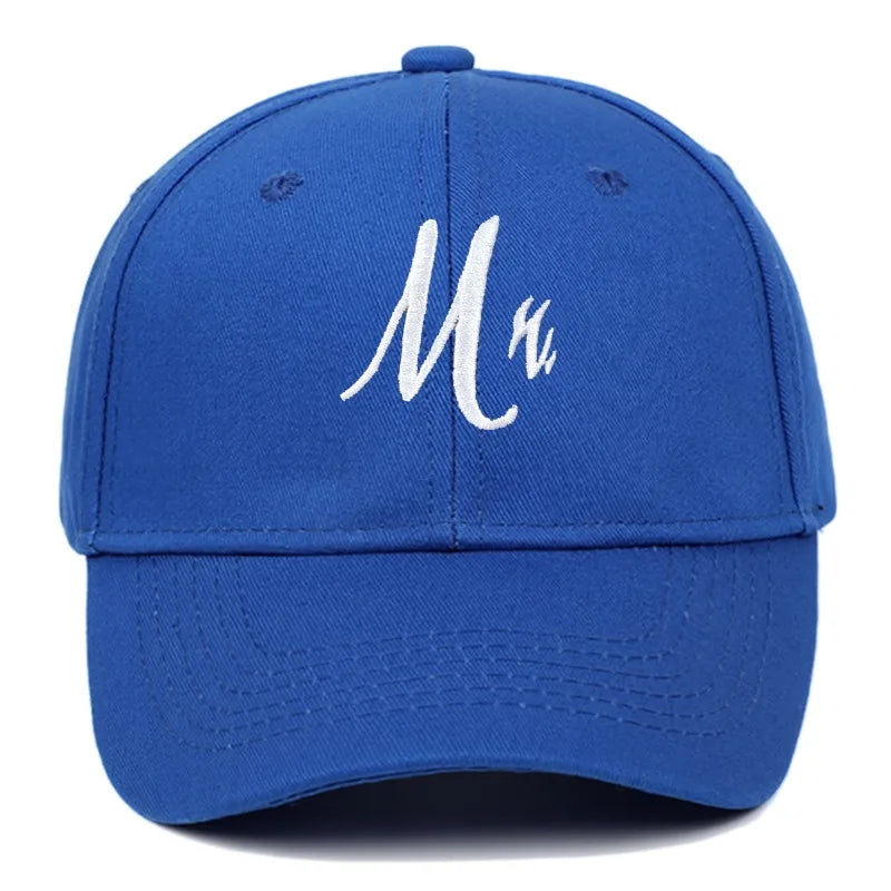Mom & Dad Embroidered Baseball Caps – Couples Gift Set