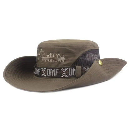 Men’s Summer Bucket Hat – UV Protection, Wide Brim, Mesh Design
