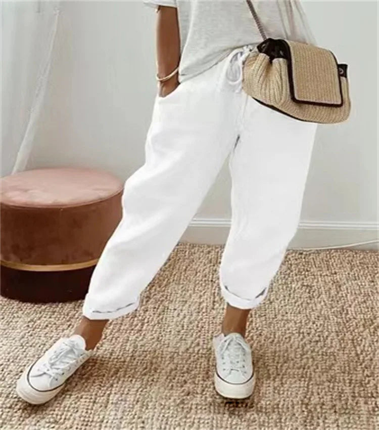 Women’s Casual Striped Ankle Pants