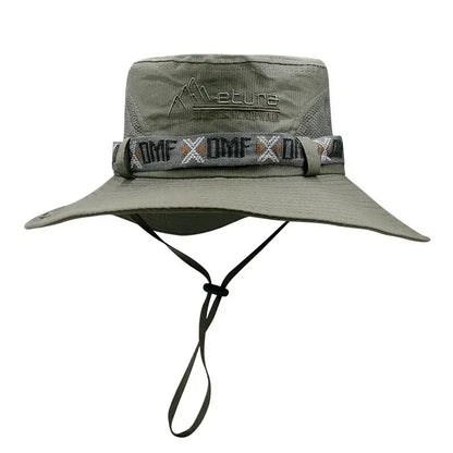 Men’s Summer Bucket Hat – UV Protection, Wide Brim, Mesh Design
