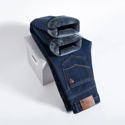 High Quality Men Fleece Jeans