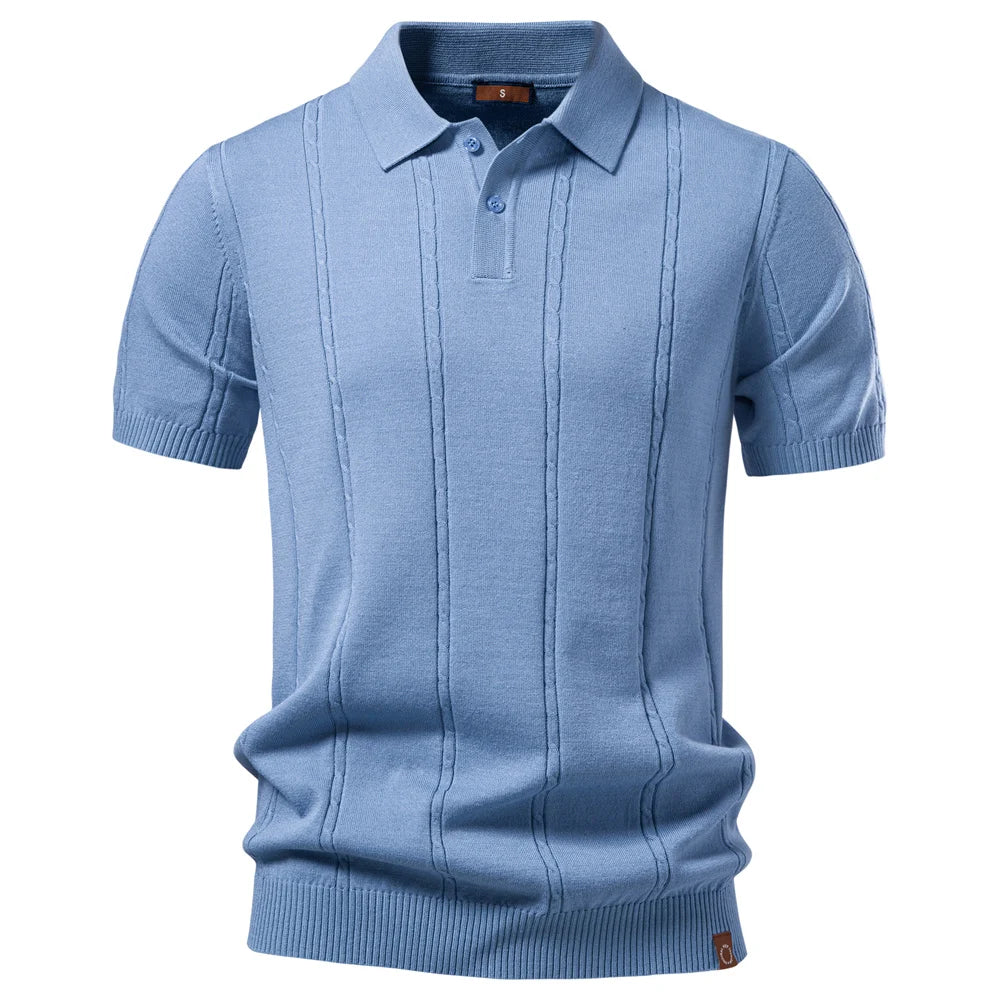 Riviera Knit Polo – Premium Summer Essential