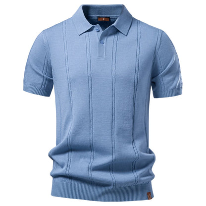 Riviera Knit Polo – Premium Summer Essential