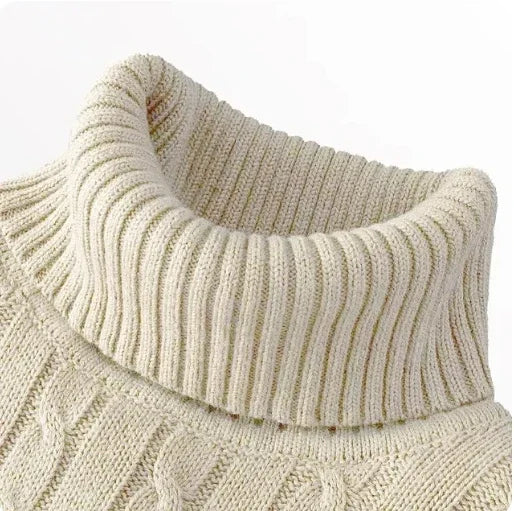 Men's High Neck Knitted Sweater