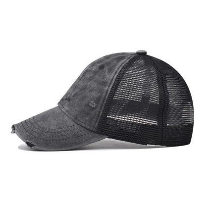 Distressed Baseball Cap – Vintage Washed Dad Hat for Men & Women