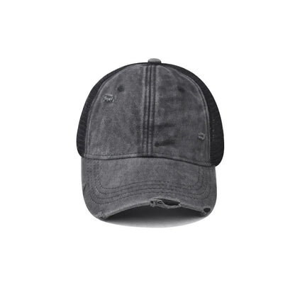 Distressed Baseball Cap – Vintage Washed Dad Hat for Men & Women