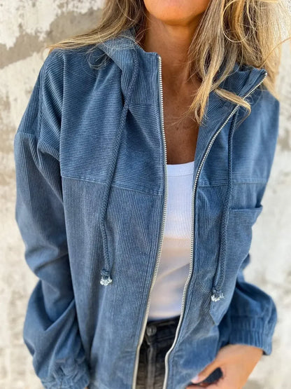 Luna™ | Corduroy Zip-Up Hoodie Jacket