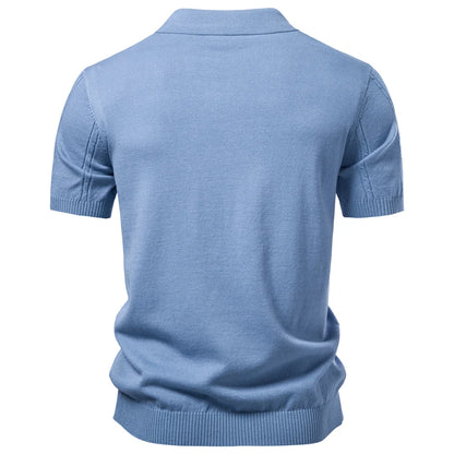 Riviera Knit Polo – Premium Summer Essential