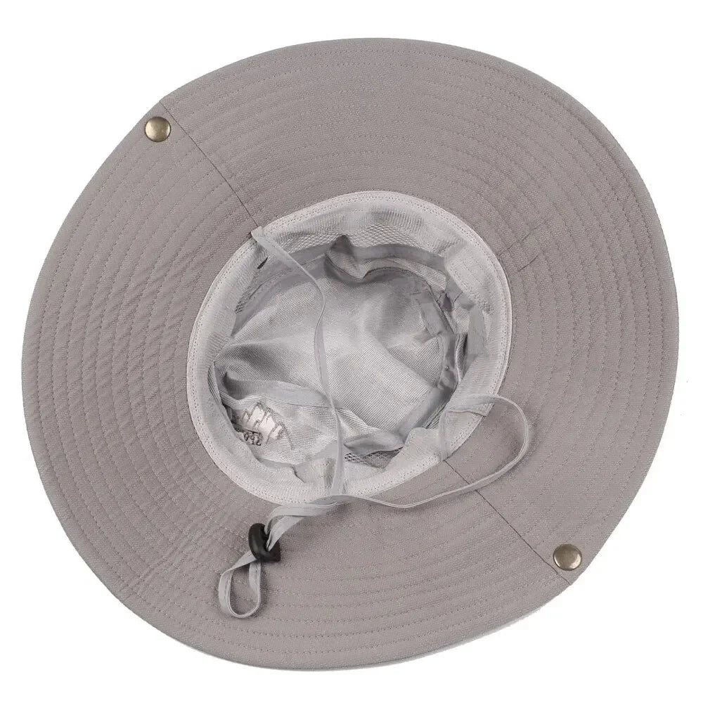 Men’s Summer Bucket Hat – UV Protection, Wide Brim, Mesh Design