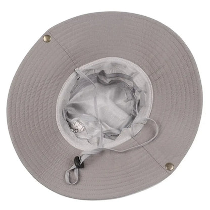 Men’s Summer Bucket Hat – UV Protection, Wide Brim, Mesh Design