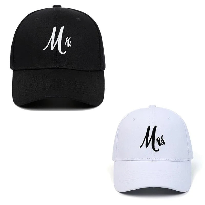 Mom & Dad Embroidered Baseball Caps – Couples Gift Set