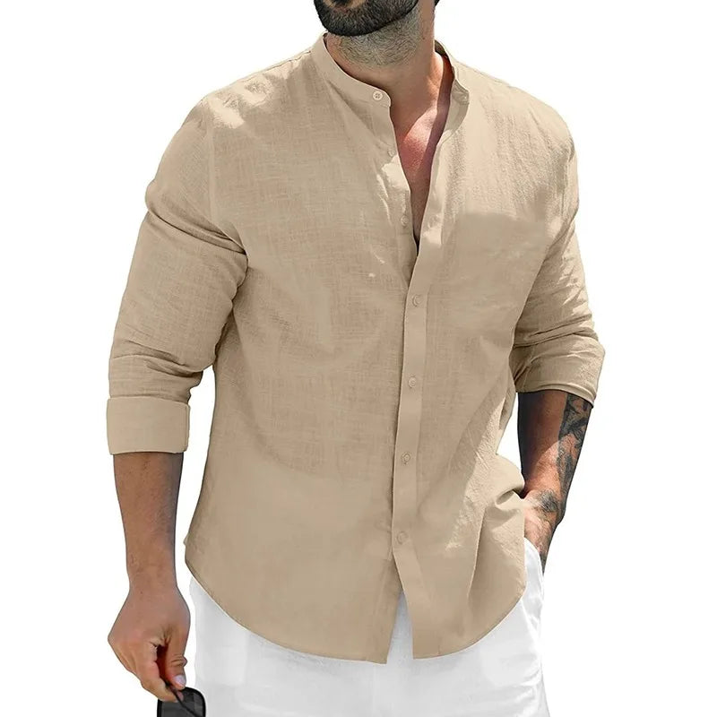 Autumn Men’s Cotton Long Sleeve T-shirt