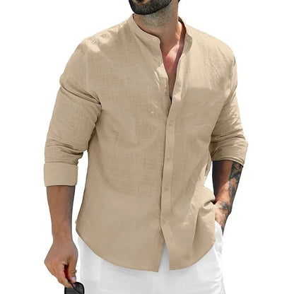 Autumn Men’s Cotton Long Sleeve T-shirt