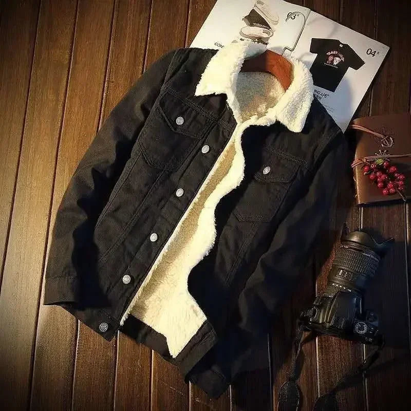 Warm Padded Denim Jacket