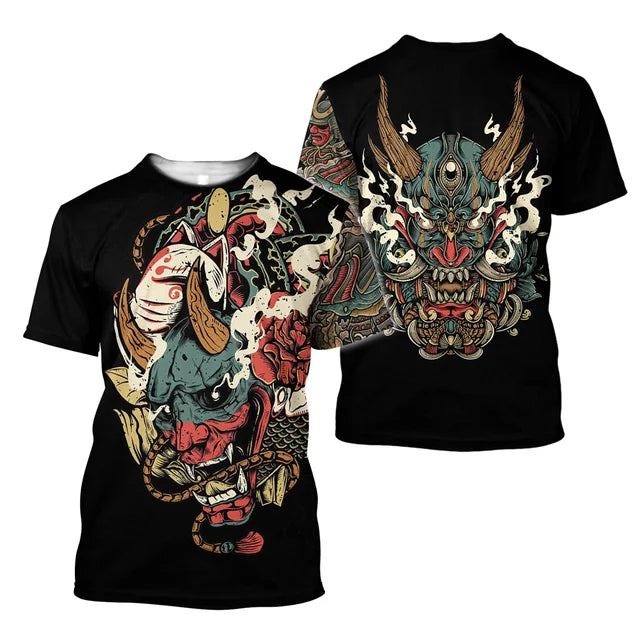 Samurai Oversized Cotton Punk T-Shirt