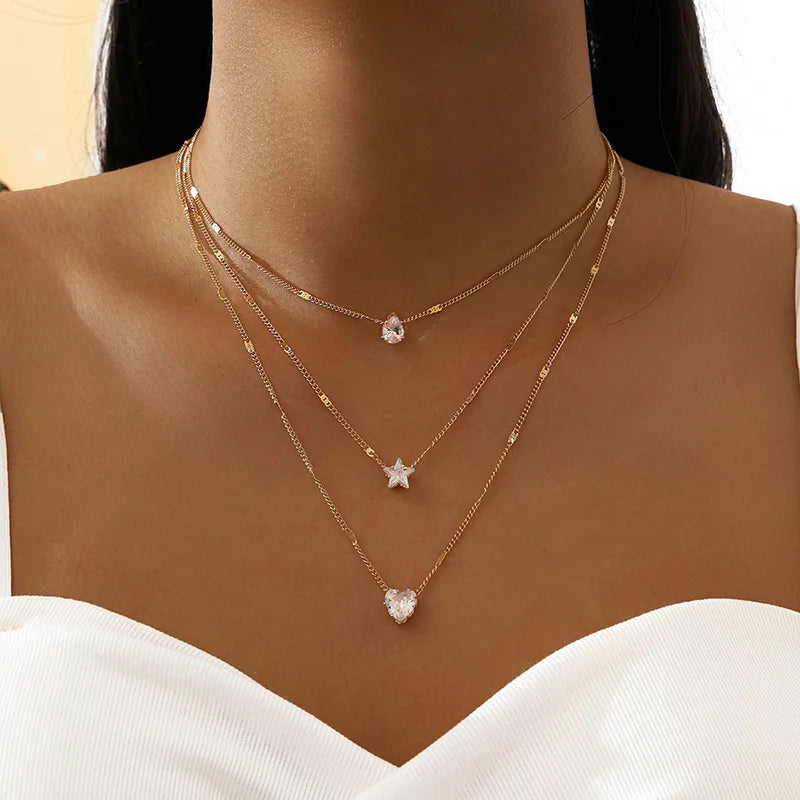 Trendy Zircon Pendant Necklace