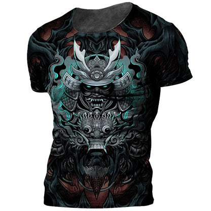 Samurai Oversized Cotton Punk T-Shirt
