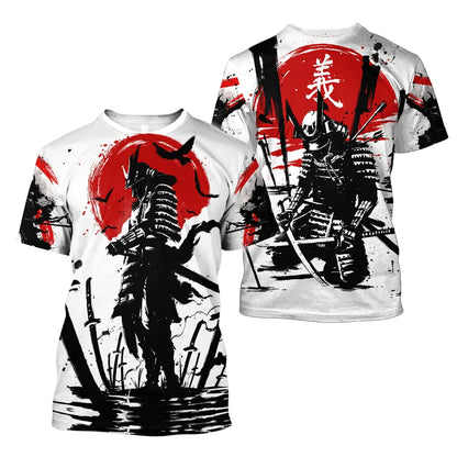 Samurai Oversized Cotton Punk T-Shirt