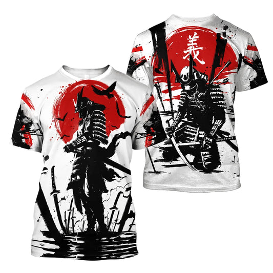 Samurai Oversized Cotton Punk T-Shirt