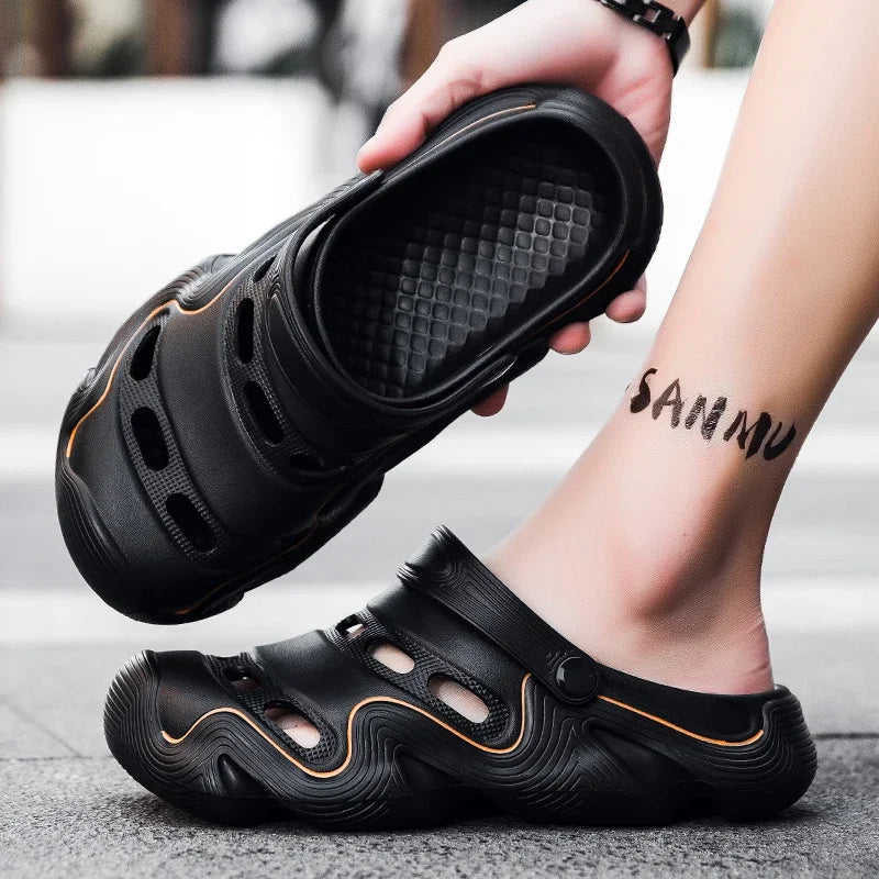 2025 Men Shoes Slippers Men Garden Flat Sandals Platform Sandals Man Summer Sandals Male Sneakers Outdoor Flip Flops Home Clogs