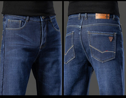 High Quality Men Fleece Jeans