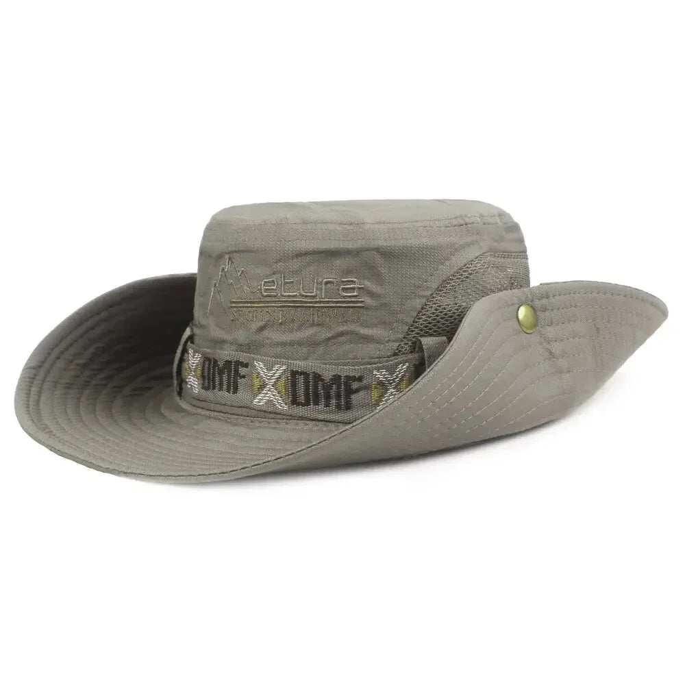 Men’s Summer Bucket Hat – UV Protection, Wide Brim, Mesh Design