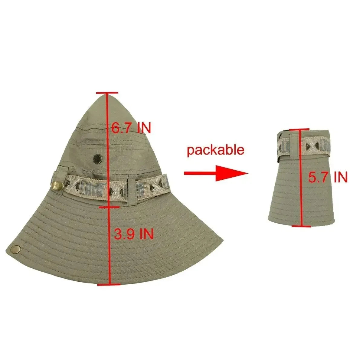 Men’s Summer Bucket Hat – UV Protection, Wide Brim, Mesh Design
