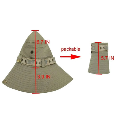 Men’s Summer Bucket Hat – UV Protection, Wide Brim, Mesh Design