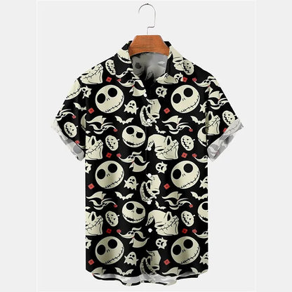 Skull Gothic Short Sleeve Shirt