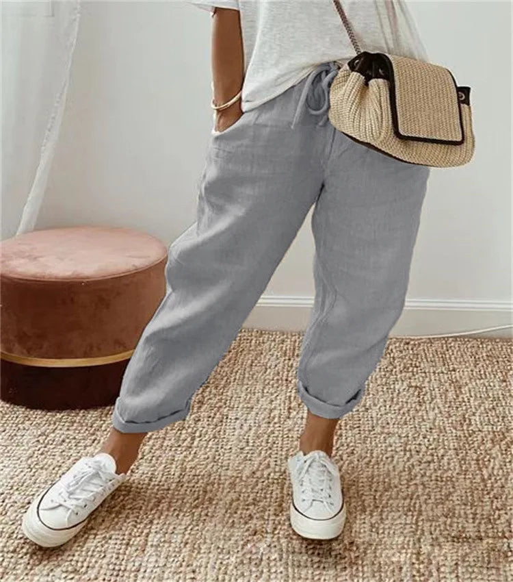 Women’s Casual Striped Ankle Pants