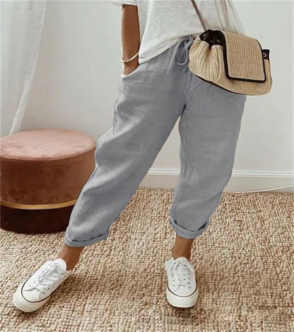 Women’s Casual Striped Ankle Pants