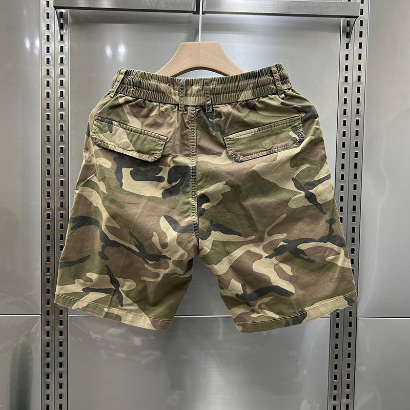 "Men's Loose Fit Camo Cargo Shorts"