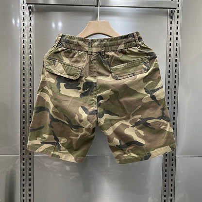 "Men's Loose Fit Camo Cargo Shorts"