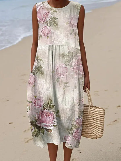 casual floral vestido for women