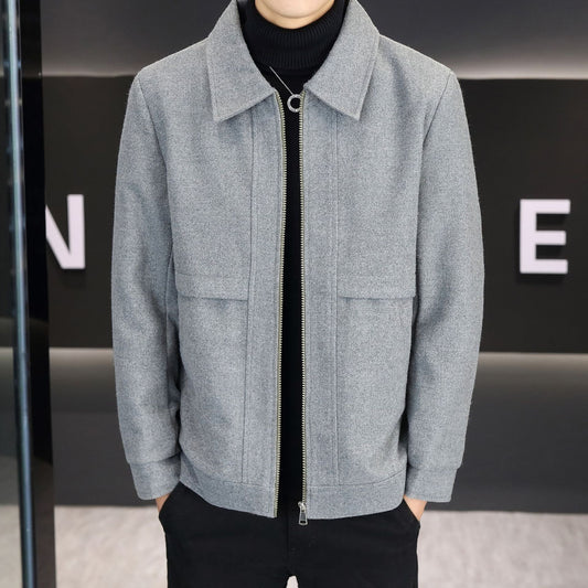 : Men's Casual Polo Collar Jacket