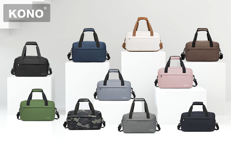Kono 35x20x20 Cabin Bag Under Seat Ryanair Flight Carry On Bag Sports Travel Duffel Holdall Hand Luggage 14L Unisex