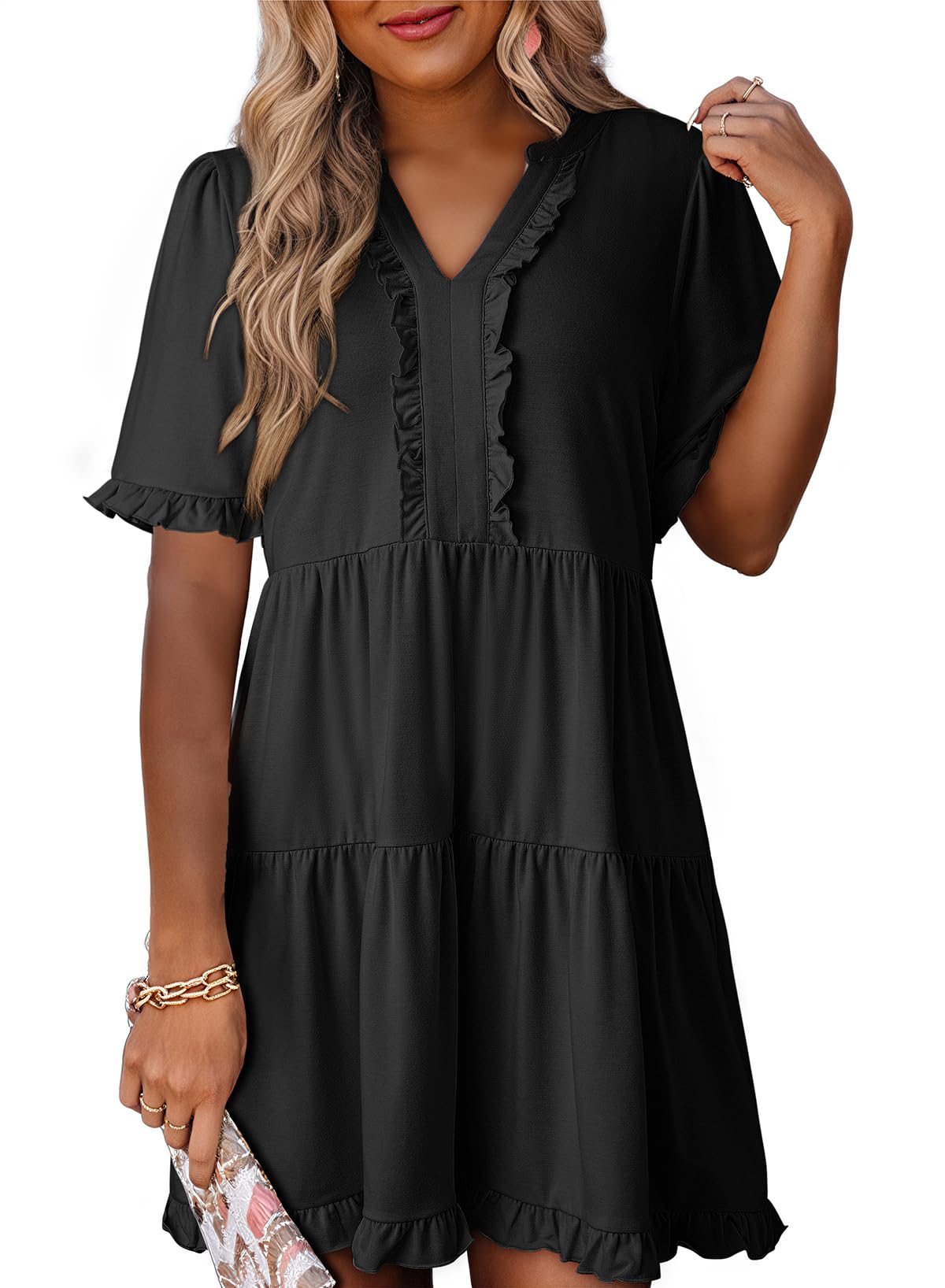 The Breezy V-Neck A-Line Dress — Summer Essential