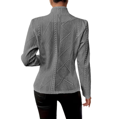 Tailored Stand Collar Blazer